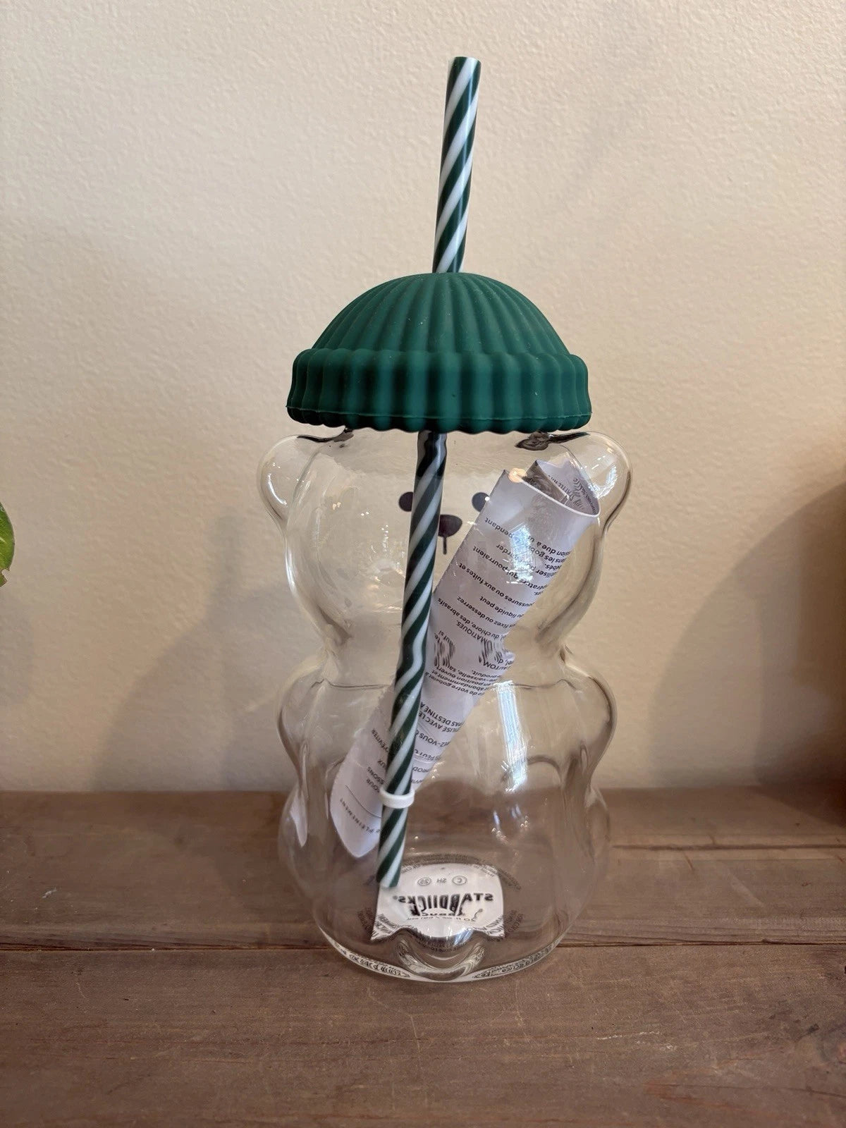 Bear Glass Tumbler Christmas