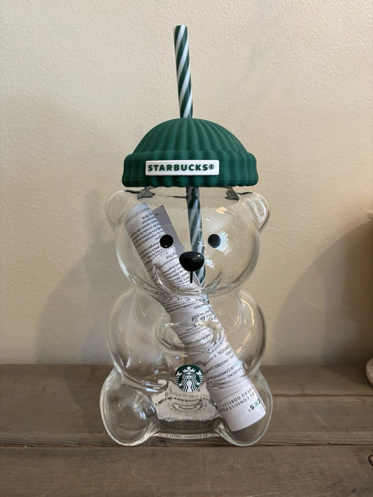 Bear Glass Tumbler Christmas